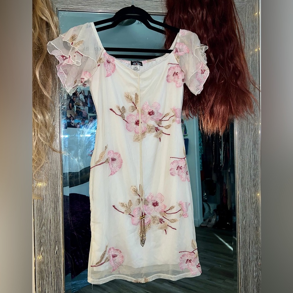 Ivory Flower Dress flower 🌸